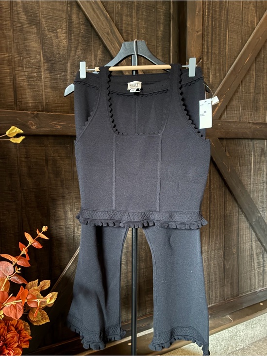 Jason Wu Pants - Jason Wu Black Knit Tank & Wide-Leg Jumpsuit Set Absolutely Gorgeous
